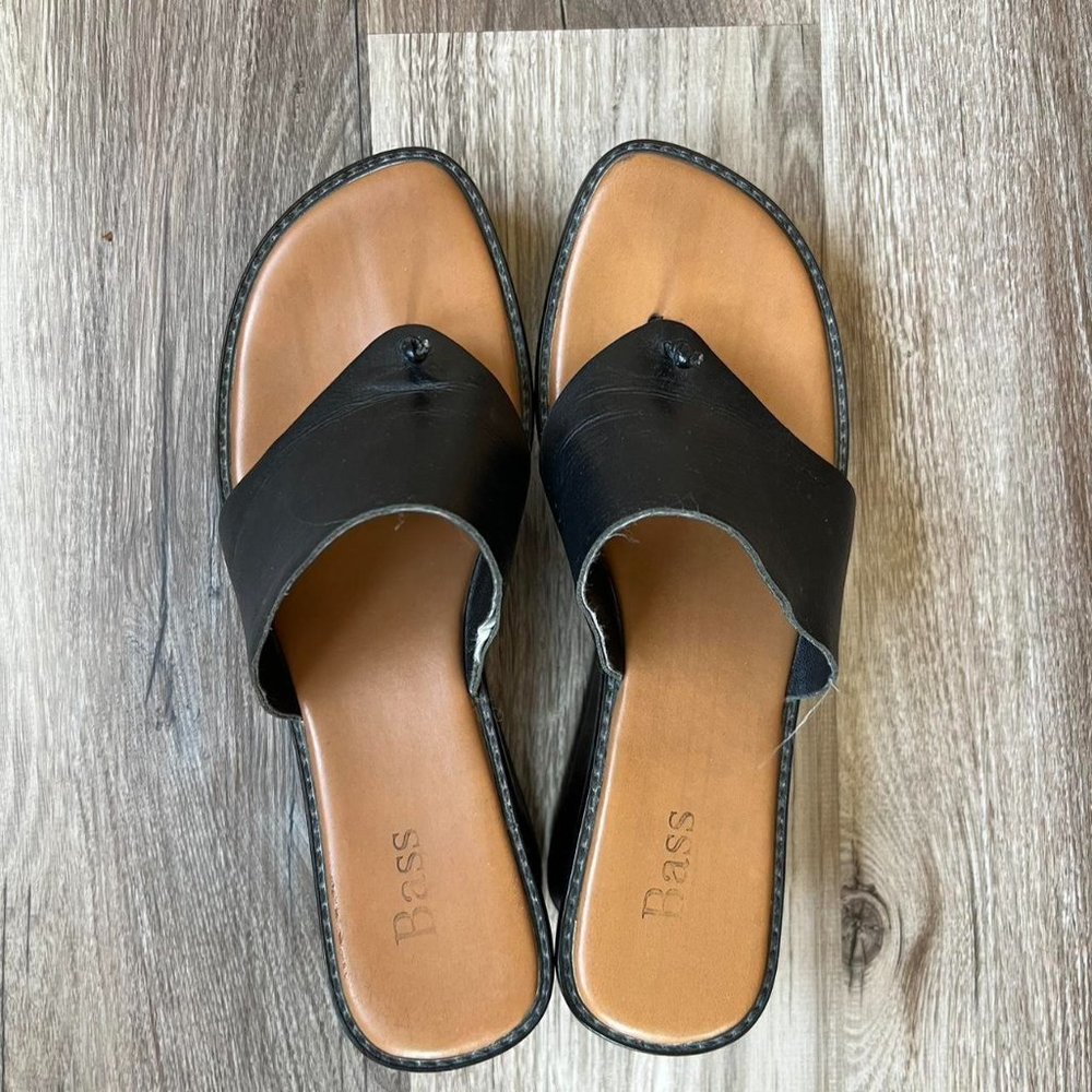 Bass Black Y2K Platform Sandals